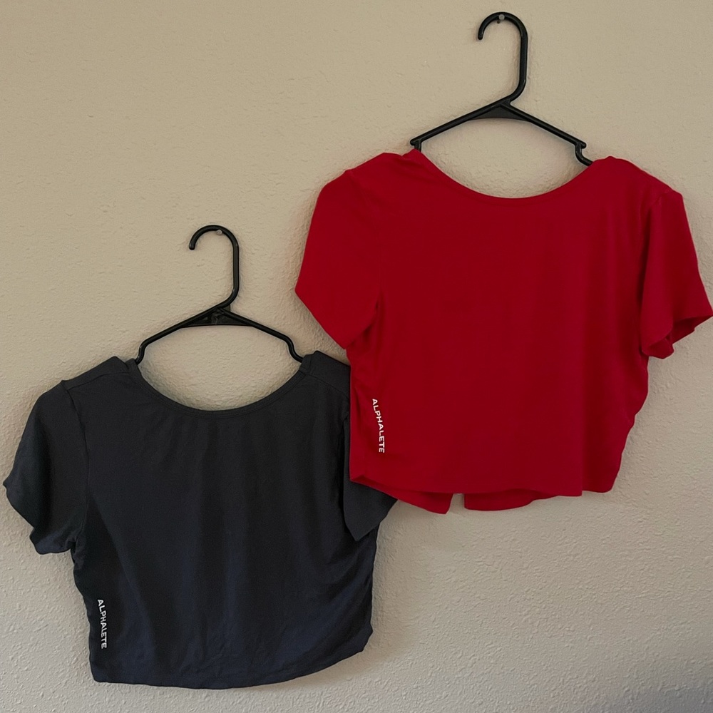 2 Alphalete Workout Tees / Ultra Soft Fabric / Very Lightly Worn / Size Small